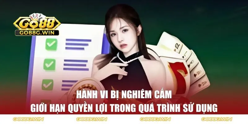 Hành vi bị cấm và giới hạn quyền lợi theo điều khoản sử dụng